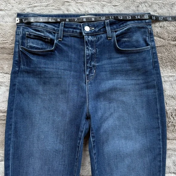 L'AGENCE Ruth High-Rise Straight Jeans in Cambridge Size 30 - Picture 9 of 16